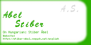 abel stiber business card